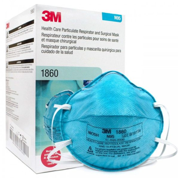 3M 1860 N95 Mask NIOSH Approved (Pack of 20)