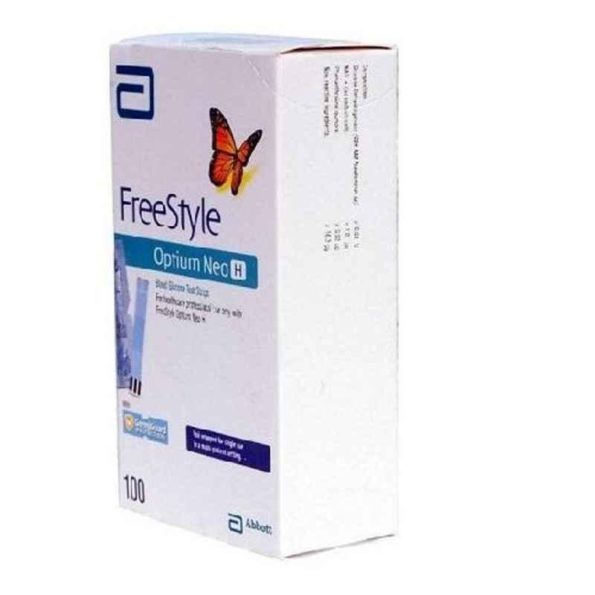 Abbott Freestyle Optium 100 Glucometer Test Strips