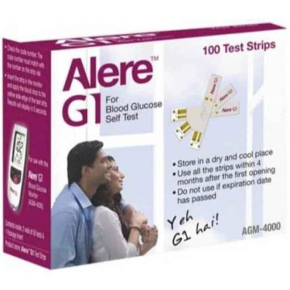 Alere G1 100 Pcs Glucometer Test Strips