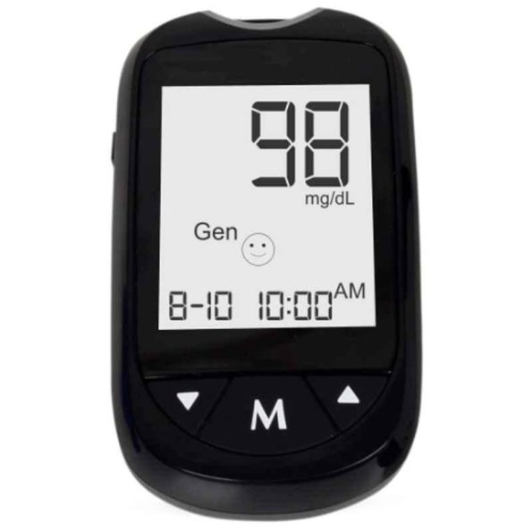 Divine Medicare Black Blood Glucose Meter Kit with 25 Glucometer & 10 Lancets