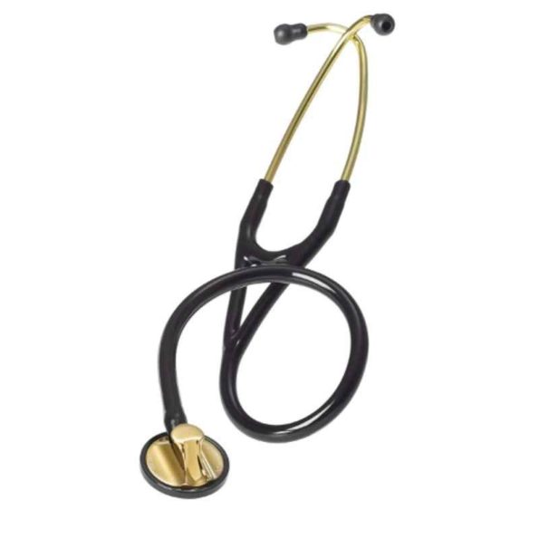 3M Littmann 27 inch Brass Finish Black Tube Cardiology Stethoscope