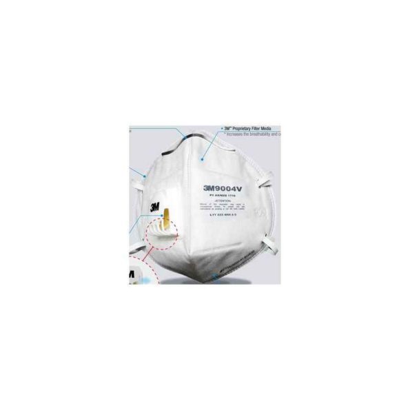 3M 9004V Valved Dust/Mist Respirator AS/NZS P1 (Pack of 25)