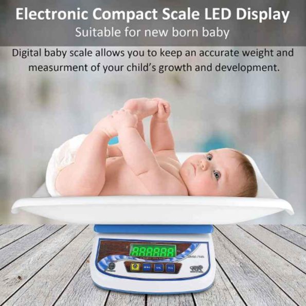 Acu-Check 25kg White Digital Baby Weighing Scale