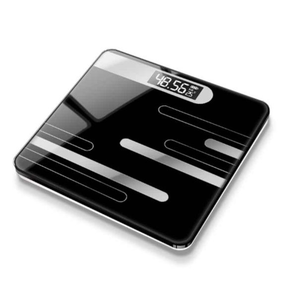 Acu-Check 180kg Glass Black LCD Digital Weighing Scale