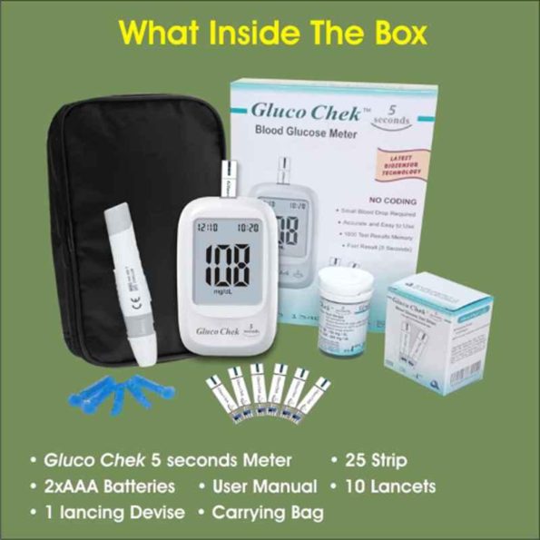 10 Pcs Lancets & Blood Glucose Glucometer Kit