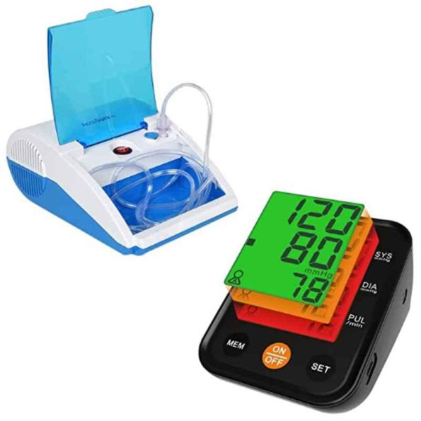 AccuSure Compressor Nebulizer Machine & Digital BP Monitor Combo