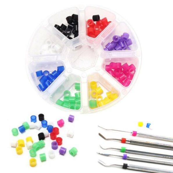 Dental Silicone Color Coding Rings (160 Pcs)