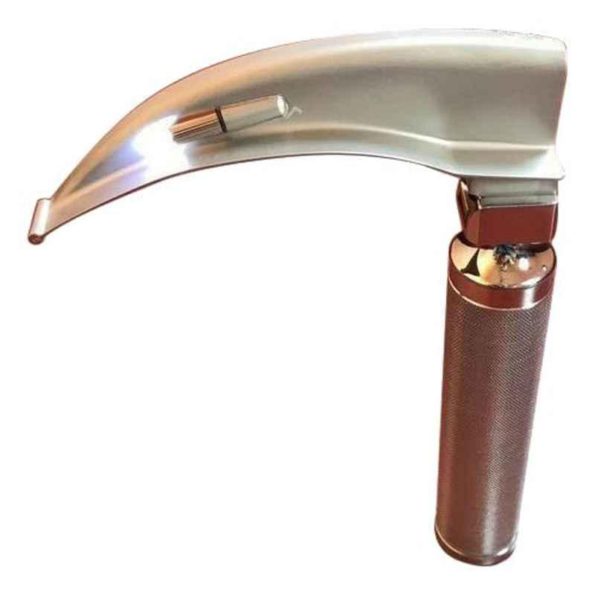 CR Exim Polished Finish Stainless Steel Macintosh Laryngoscope Blade with Handle for Hospital