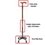 Besafe Forever 150cm Aluminum Bronze Adult Walking Stick with 4 Leg Base Support|yDdE8TSX7v7xv-xxlarge|1PcvkJOjIrtlx-xxlarge|a3vVvrZKjwm4t-xxlarge