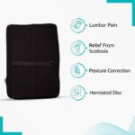 BeatXP PU Foam Black Orthopedic Backrest Lumbar Support Cushion|GHVMEDFIT266|pvApCWaKsKR34-xxlarge|33FRfDbHicMWD-xxlarge|Ln0sxmmUZZQgu-xxlarge|UMk4yuBGtoSRj-xxlarge