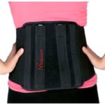 Bodycare Cotton & Elastic Black Contoured Sacro Lumbar Belt|RP-31012|Size: L