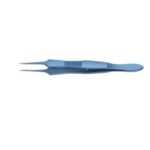 Divine Medicare 107mm Titanium Blue Corneal Toothed Forceps