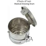 Agarwals 11×9 inch Stainless Steel Medical Dressing Drum|SWRYYU-0064231