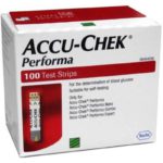 Accusure Performa 100 Strips With 100 Softclick Lancet 100 Glucometer Strips Box