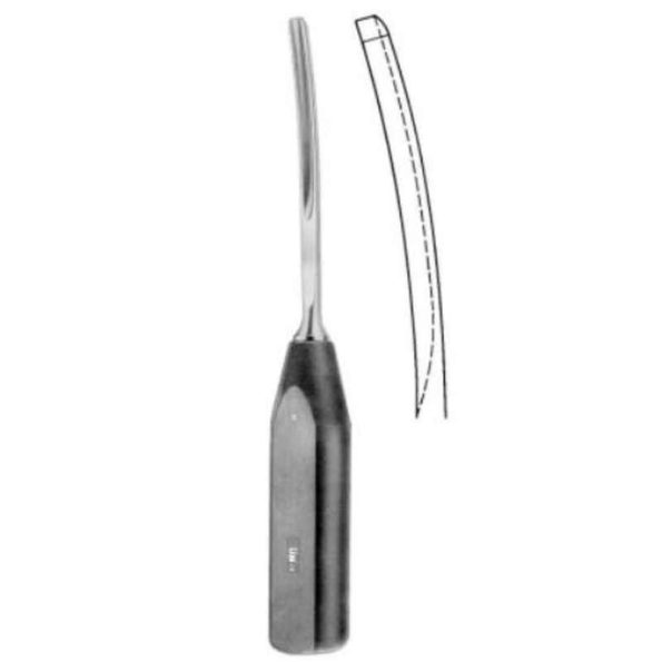 Alis 25cm/10 inch Spongiosa Gouge Curved with Fiber Handle 10mm