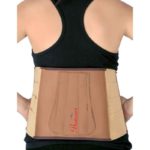 Bodycare Cotton & Elastic Brown Deluxe Sacro Lumber Brace|RP-3211|Size: L