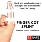 Besafe Forever Aluminium Silver Finger Cot Splint Support for Fractured & Injured Finger|GAFC02|Size: M|x6XepPmHjfL4W-xxlarge