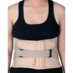 Bodycare Cotton & Elastic Beige Lumbo Sacral Spinal Support with Cushion|RP-3213|Size: S