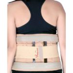 Bodycare Cotton & Elastic Beige Eco Frame Back Support|RP-3212|Size: XL