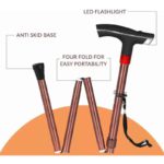 Divine Medicare 93cm Brown Aluminium Single Leg Folding Walking Stick with LED Light|kNne88s0I8FsZ-xxlarge|dniDuhCPfwZw9-xxlarge|8GClTUVnzXfMh-xxlarge