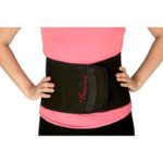 Bodycare Cotton & Elastic Black Contoured Sacro Lumbar Belt|RP-31012|Size: L