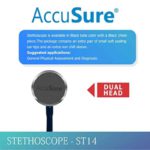 AccuSure ST14 Black PVC Dual Head Stethoscope|sM0LaQOnRAjzu-xxlarge