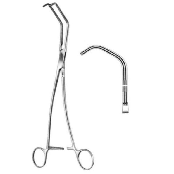 Alis 20.5cm/ 8 inch Satinsky Tangenital Occlusion Vascular Clamp